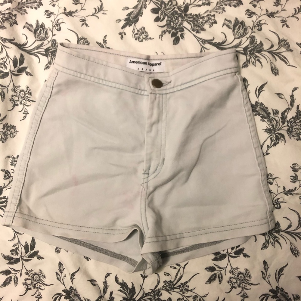 American apparel high rise shorts